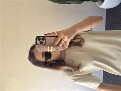 Taşlı İkili Modal Takım Krem -1114