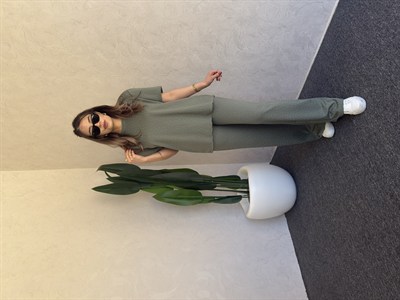 Taşlı İkili Modal Takım Yeşil - 1114