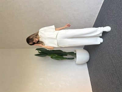 Taşlı Orj ModalTakım Beyaz - 1112