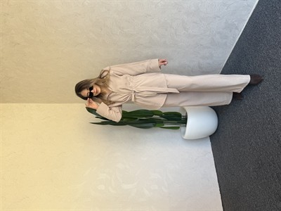 Tensel Fermuarlı Takım Bej - 1098