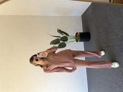 Uzun Kol Basic Takım Gül Kurusu - 1004