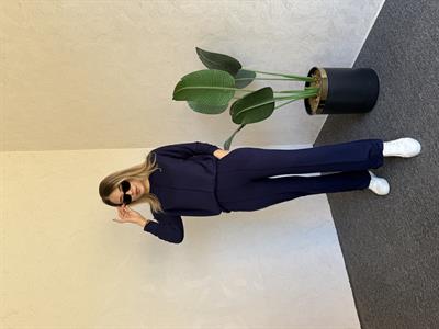 Uzun Kol Modal Takım Lacivert - 1076