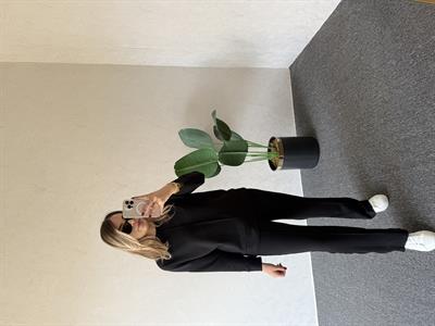 Uzun Kol Modal Takım Siyah - 1076