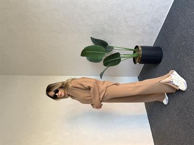 Yaka Paça Fermuar Triko Camel - 1074