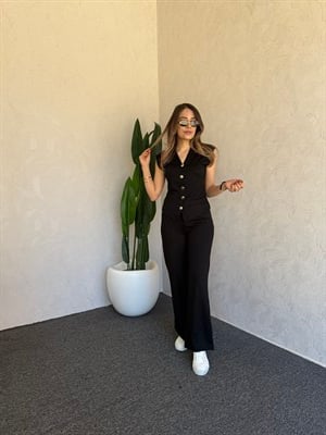 Yelekli Modal Takım Siyah - 1117