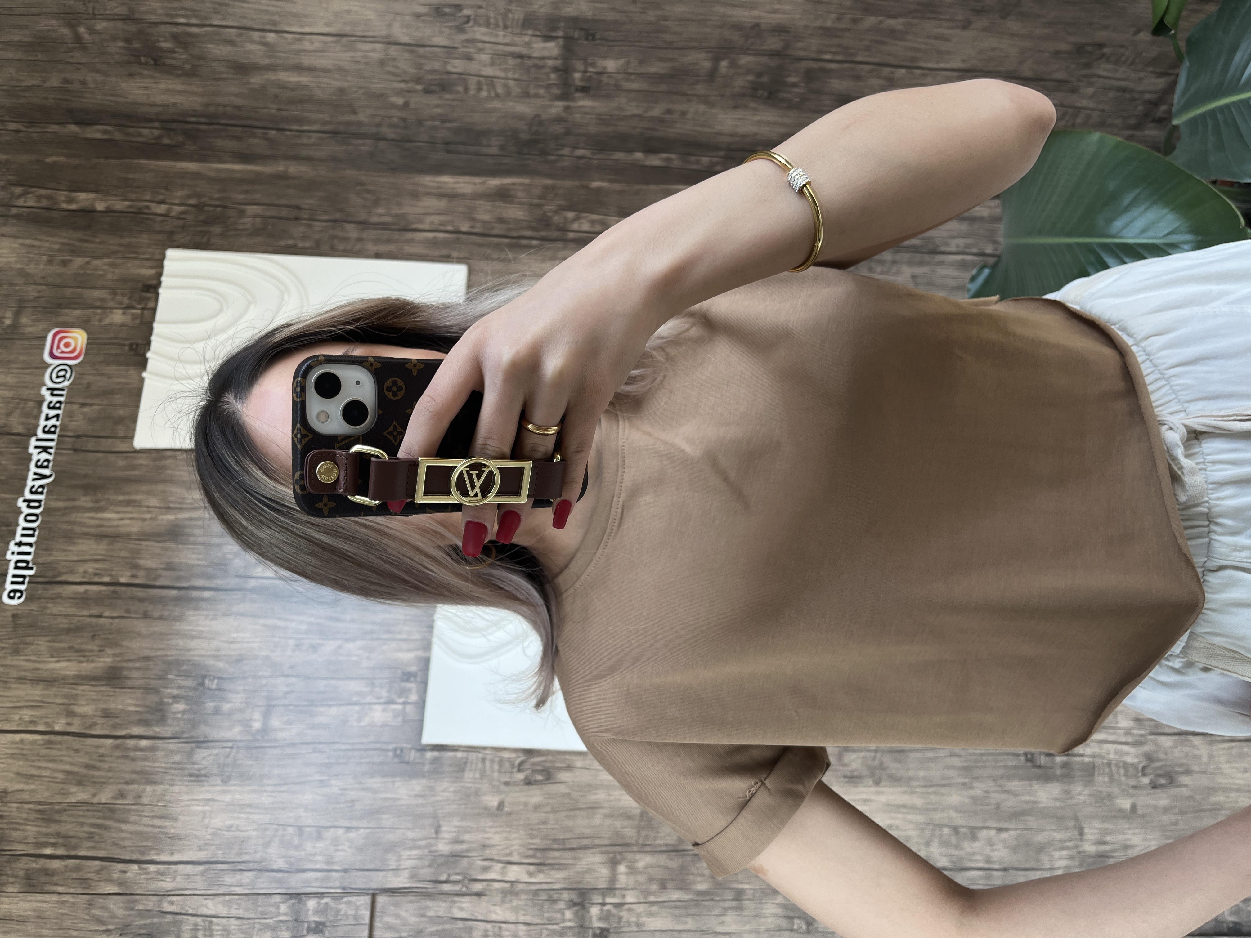 Zr Crop Tshirt Kahverengi