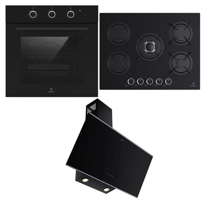 Narte Ankastre Set 8; CG20070B Ocak, H20090B Davlumbaz, OV300B Fırın