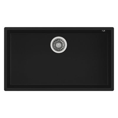 Teka SQUARE 72.40 TG BLACK Granit Evye, Tezgah Altı, 76x44 cm