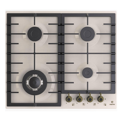 Narte NT-CR50060C Ankastre Ocak, Rustik Model, Bej Renk, 60 cm