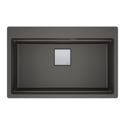 Franke KNG PRO 610-73 Granit Evye, Slate Grey Renk, Tezgah Üstü, Aksesuar Hediyeli, 79x51 cm