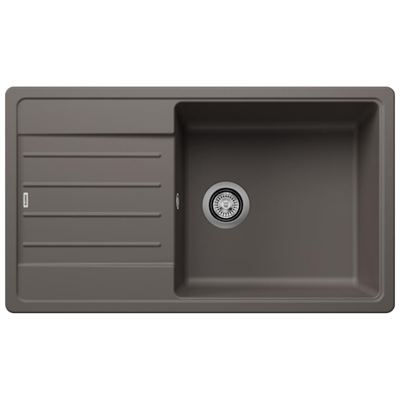 Blanco LEGRA XL 6 S Granit Evye, Volkan Gri Renk, Tezgah Üstü, Çift Yönlü Damlalık, 86x50 cm 