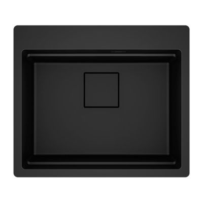 Franke KNG PRO 610-53 Evye, Granit Mat Siyah, Tezgah Altı, Aksesuar Hediyeli, 59x51 cm