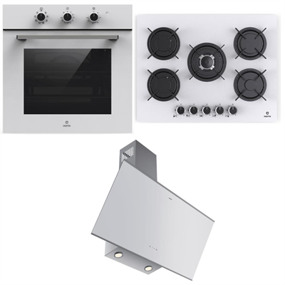 NARTE Ankastre Set 9; OV300W Fırın, H20090W Davlumbaz, CG20070W Ocak