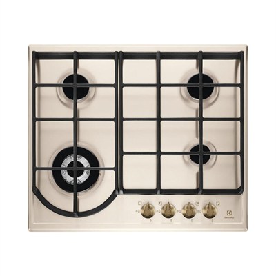 Electrolux EGH6343RON Rustik Gazlı Ocak, 60cm, Krem