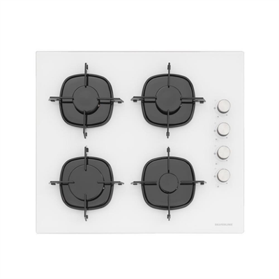 Silverline CS5700E6 Ankastre Cam Ocak, Beyaz Renk, 60 cm