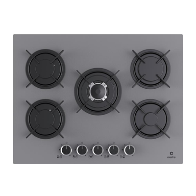 Narte NT-CG20070S Ankastre Cam Ocak, Gri Renk, 70 cm