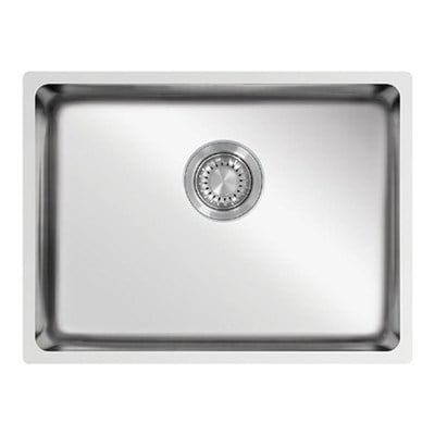 Ukinox ME 550 Paslanmaz Çelik Evye, Tek hazneli, Tezgah altı, 55x40cm