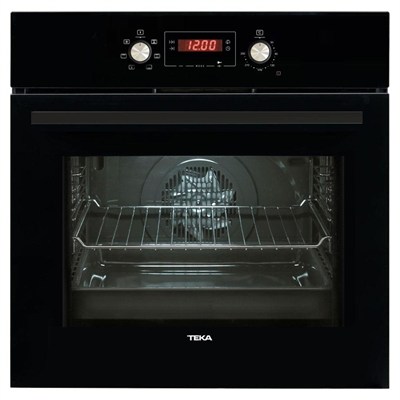 Teka HAK 627 BK Ankastre Fırın, Siyah Cam, 65 Litre