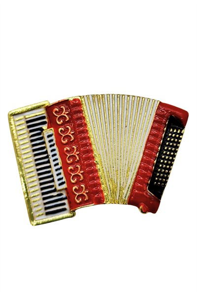 Akordeon Figürlü Broş
