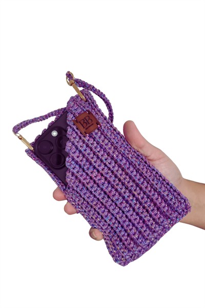 El Yapımı Örgü Askılı Telefon Çantası – Şık ve Pratik Crossbody Çanta Aksesuar