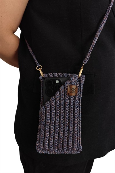 El Yapımı Örgü Askılı Telefon Çantası – Şık ve Pratik Crossbody Çanta Aksesuar