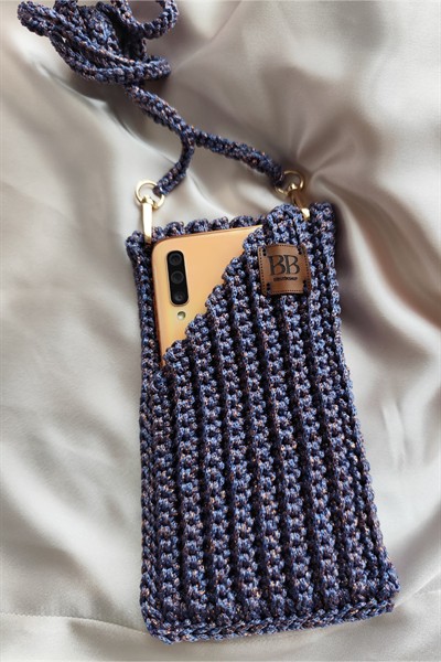El Yapımı Örgü Askılı Telefon Çantası – Şık ve Pratik Crossbody Çanta Aksesuar