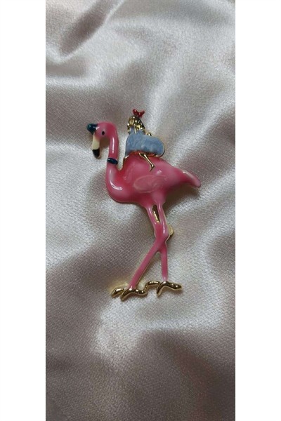 Feniks Flamingo Broş Yaka Iğnesi