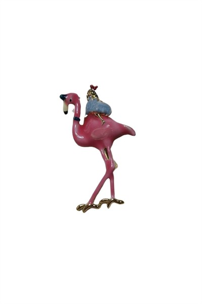 Feniks Flamingo Broş Yaka Iğnesi