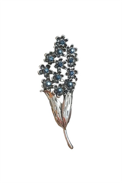 Flora Çiçek Broş Yaka İğnesi Gold