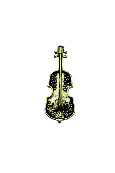 Harmony Crystal Keman Tasarım Broş