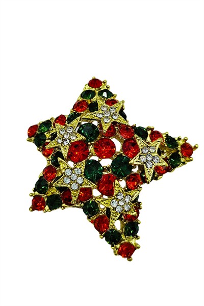 Işıltılı Yıldız Broş