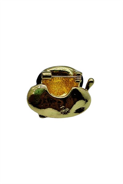 Kahve Fincanı Broş - Retro Tasarım Latte Cup Brooch | Kahveseverlere Hediye Aksesuar