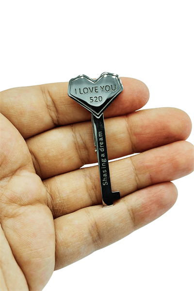 Kalp Anahtar Tasarım “I Love You 520” Broş