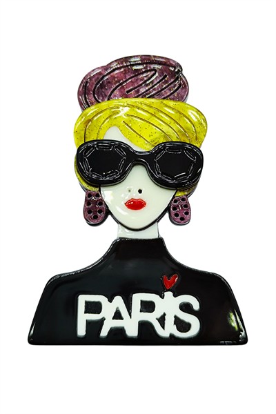 Paris Chic Moda Broşu