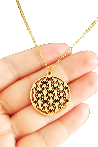 Sacred Bloom – Yaşam Çiçeği Sembol Kolye