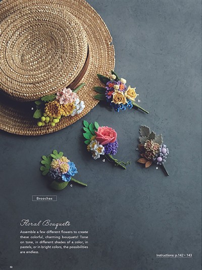 101 Beautiful Felt Flowers (English)