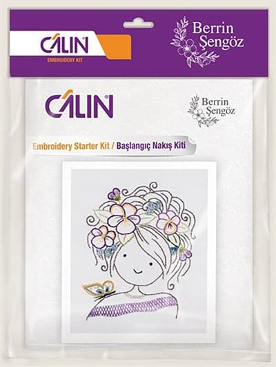 Calin - Berrin Şengöz Beginner Embroidery Kit – Butterfly Girl