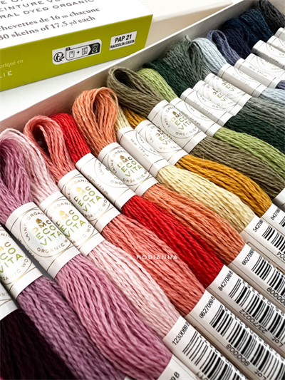 DMC Eco Vita Organic Wool Embroidery Thread Collectors Box 30 Skeins – 16 m Naturally Dyed