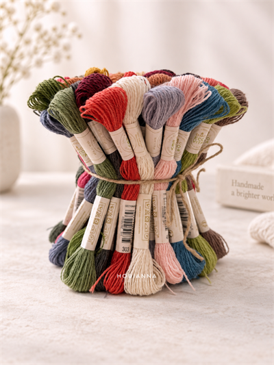 DMC Eco Vita Organic Wool Embroidery Thread Set 60 Skeins (All Colours) – 16 m Naturally Dyed