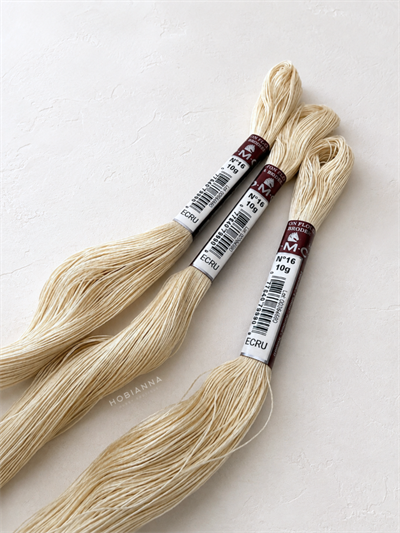 DMC Floss Thread No:16, 10Gr - Ecru