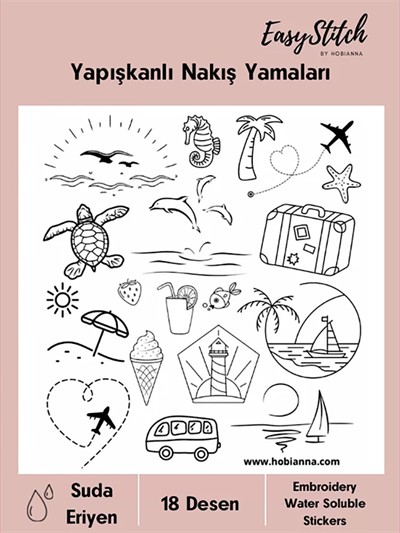 EasyStitch Adhesive Water Soluble Embroidery Patches – Holiday Mode