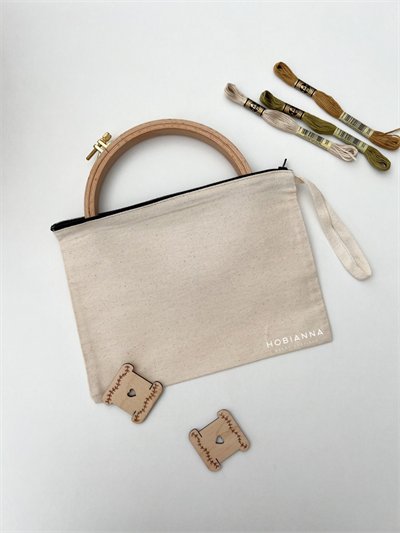 Gabardin İşlenebilir El Çantası 25x18 cm