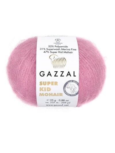Gazzal Super Kid Mohair Knitting Thread 25 g | No: 64412