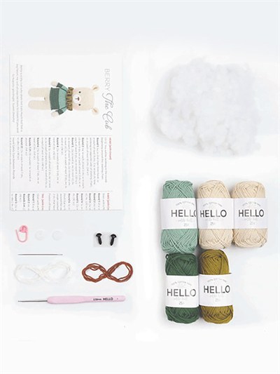 Hello Amigurumi Kit - SCA01 - Berry the Cub