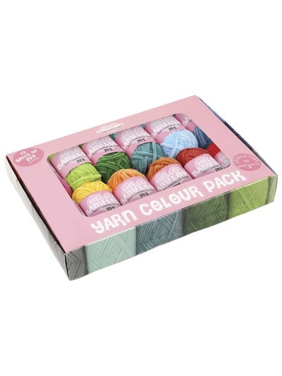 Hello Baby Love Chenille Yarn Pack 12 x 25 g Vibrant – Velvet Amigurumi Yarn