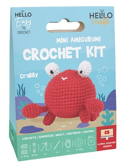 Hello Crafts Mini Amigurumi Kiti - Crabby