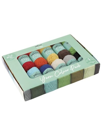 Hello Easy Punch İpliği Seti 12 x 25 gr Assortment – Akrilik Punch ve Amigurumi İpi - ES-12PK05