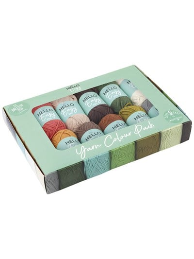 Hello Easy Punch İpliği Seti 12 x 25 gr Vintage – Akrilik Punch ve Amigurumi İpi - ES-12PK03
