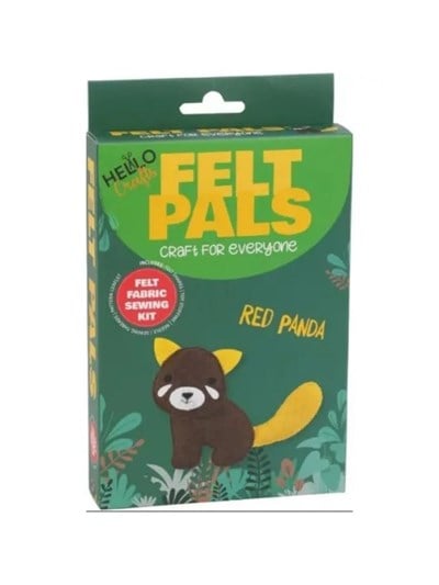 Hello Felt Pals Felt Sewing Kit - Red Panda