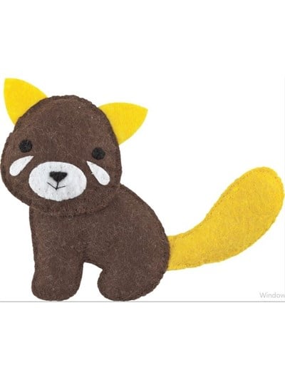 Hello Felt Pals Felt Sewing Kit - Red Panda